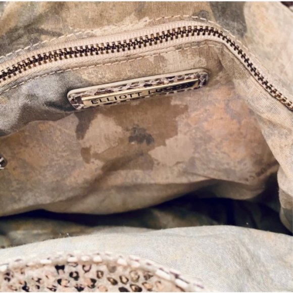 Elliot Lucca Beautiful Snakeskin/Python Print Handbag - Picture 9 of 14